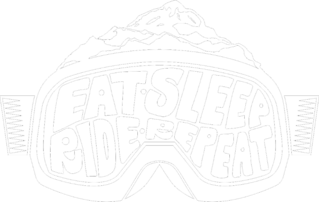 Eat Sleep Ride Repeat Goggles Snowboarding Sticker