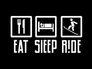 Eat, Sleep, Ride Snowboarding Sticker