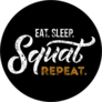 Eat Sleep Squat Repeat Workout Sticker