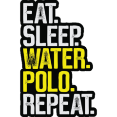 Eat Sleep Water Polo Sticker