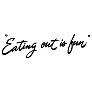 Eating Out Is Fun Retro 50s Theme Sticker