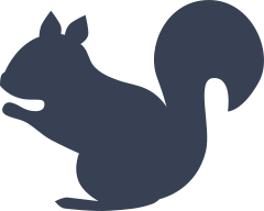 Eating Squirrel Sticker