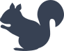 Eating Squirrel Sticker