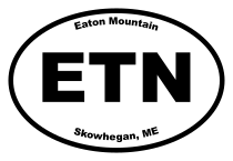 Eaton Mountain Oval Sticker
