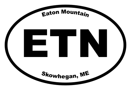 Eaton Mountain Oval Sticker