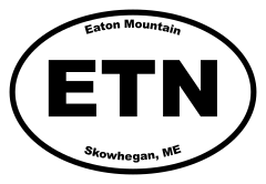 Eaton Mountain Oval Sticker