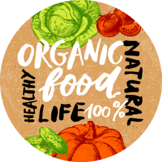 Eco Food Farm Menu Hand Drawn Sticker