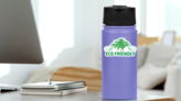 Eco Friendly Cannabis Plants Sticker on a Water Bottle (New) example