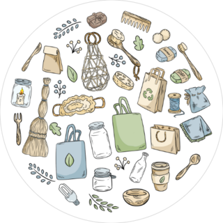 Eco Friendly Doodles Sticker