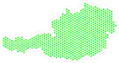 Eco Green Austria Map Sticker