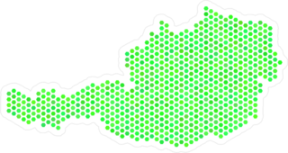 Eco Green Austria Map Sticker