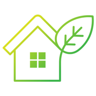 Eco Green Home Logo Design Sticker