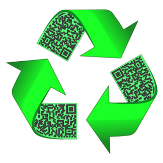 Eco Green Recycle Logo Sticker
