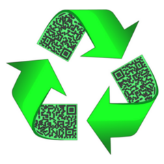 Eco Green Recycle Logo Sticker