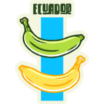 Ecuador Banana Sticker