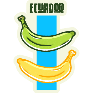 Ecuador Banana Sticker