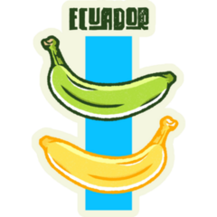Ecuador Banana Sticker