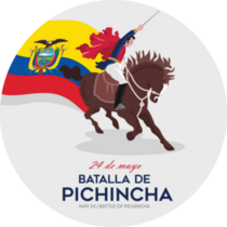 Ecuador Battle Banner Sticker