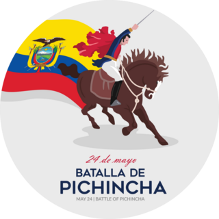 Ecuador Battle Banner Sticker