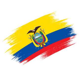 Ecuador Flag Brush Sticker