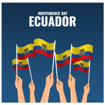 Ecuador Flags Independence Sticker