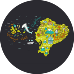 Ecuador & Galapagos Islands Sticker