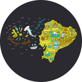 Ecuador & Galapagos Islands Sticker