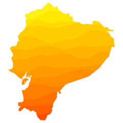 Ecuador Gradient Map Sticker