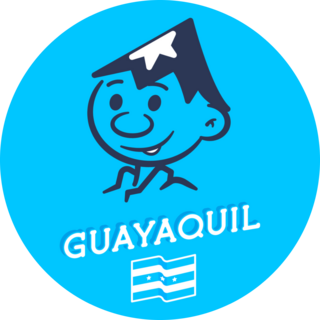 Ecuador Guayaquil Blue Sticker
