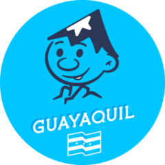 Ecuador Guayaquil Blue Sticker