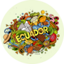 Ecuador Hand Drawn Sticker