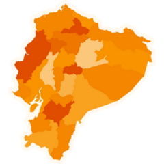 Ecuador Orange Region Sticker