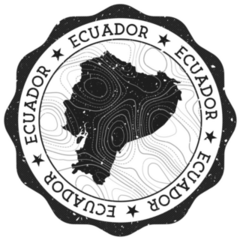Ecuador Outdoor Stamp Sticker