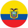 Ecuador Round Flag Sticker