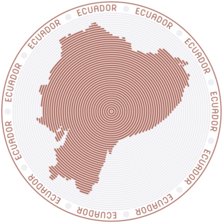 Ecuador Round Logo Sticker