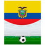 Ecuador Soccer Concept Sticker