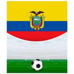 Ecuador Soccer Concept Sticker