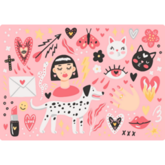 Edgy Valentine Sticker Sheet