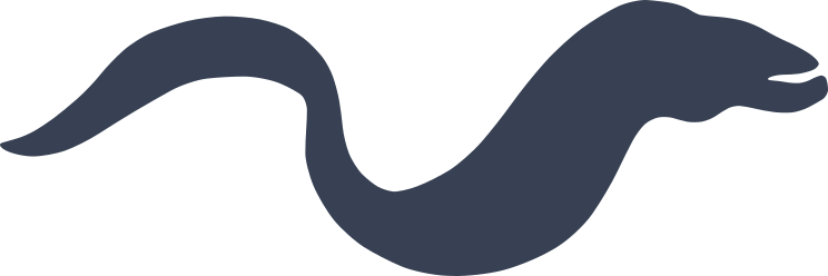 Eel Silhouette Sticker