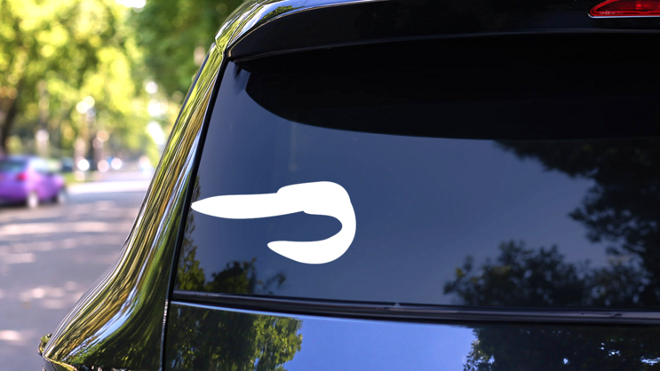 Eel Sticker on a Rear Car Window (New) example