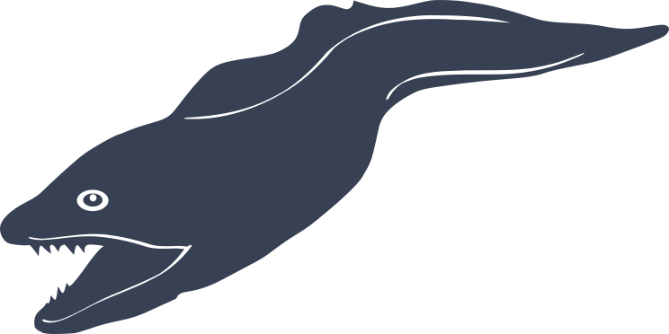 Eel Swimming Sticker