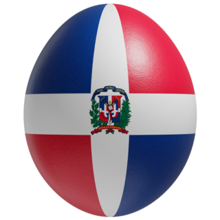 Egg Dominican Republic Sticker
