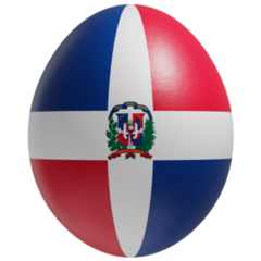 Egg Dominican Republic Sticker