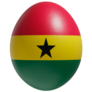 Egg Flag Of Ghana Sticker