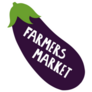 Eggplant Farmers Market Illustration Sticker