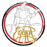 Egypt Handwritten Lettering Camel Rider Sticker