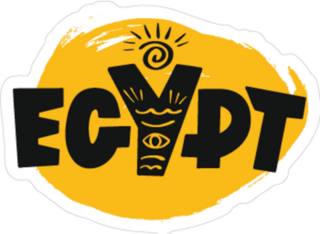 Egypt Lettering Logo Sticker