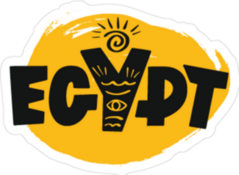 Egypt Lettering Logo Sticker