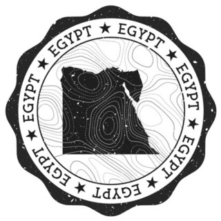 Egypt Outdoor Stamp Round Sticker