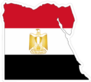 Egypt Shape & Flag Sticker
